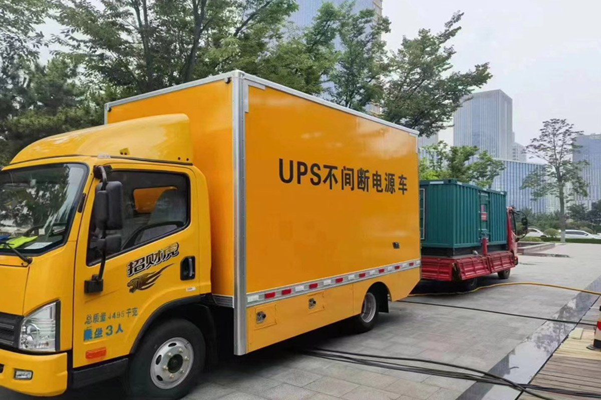 南海发电机租赁施工现场
